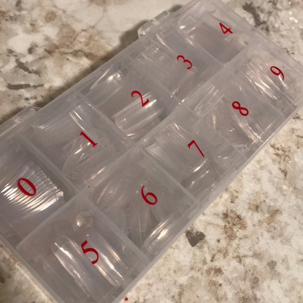 500PCS Clear Acrylic Nail Tips